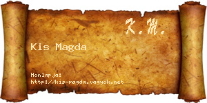 Kis Magda névjegykártya